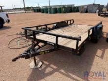 2003 Big Tex 10PI 16ft T/A Pipe Top Utility Trailer