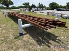 36 Joints of 2 7/8in Steel Construction Drill Pipe