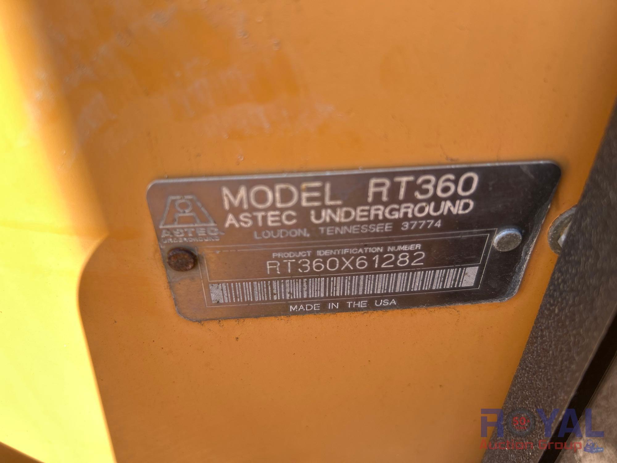 2007 Astec RT-360 Ride-On Trencher Backhoe