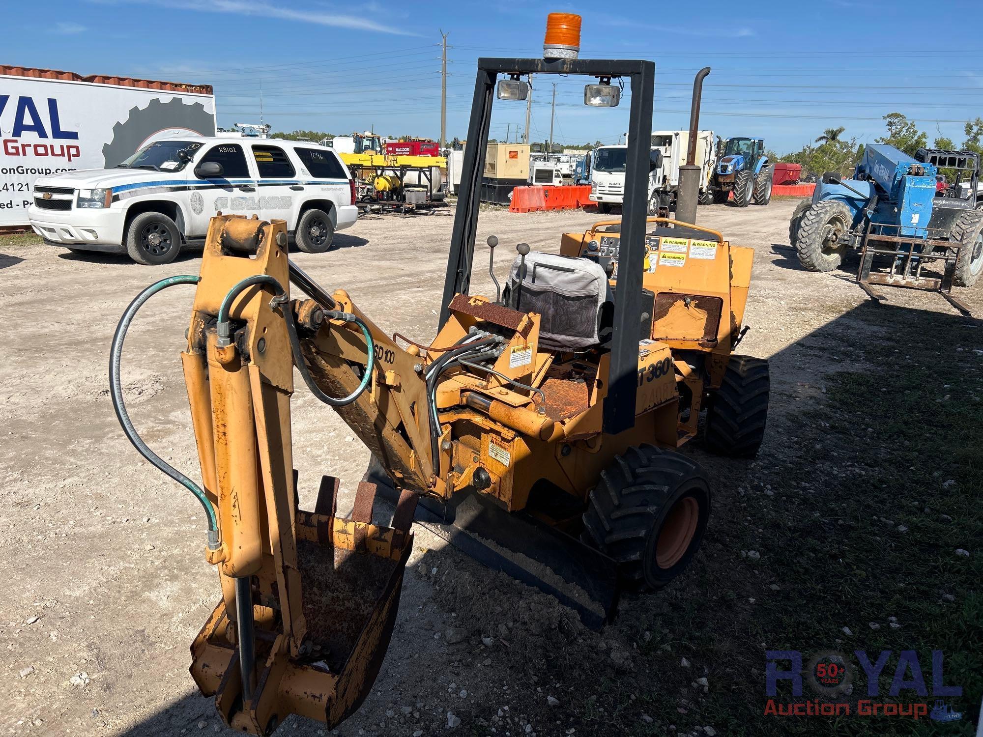 2007 Astec RT-360 Ride-On Trencher Backhoe