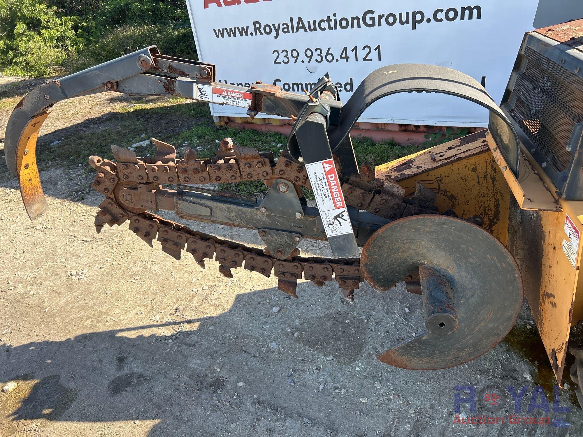 2007 Astec RT-360 Ride-On Trencher Backhoe