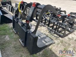 2025 Dual Cylinder 72in Grapple Bucket Skid Steer Attachment