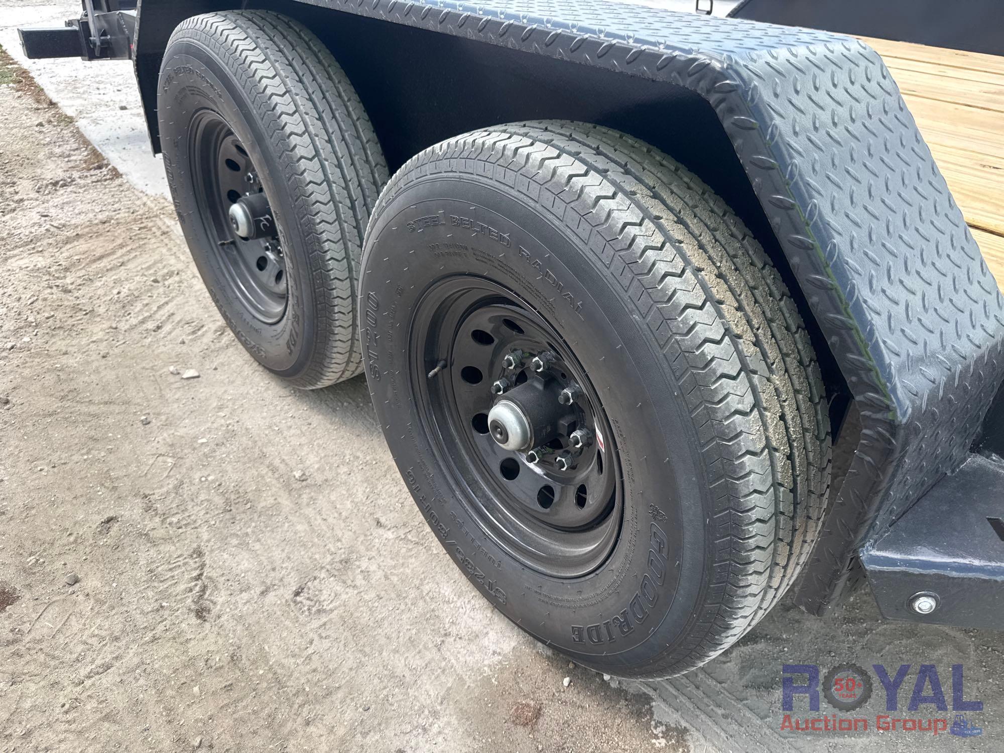 2025 HD Trailer Solutions 20ft 7 Ton T/A Flatbed Trailer