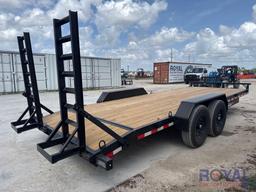 2025 HD Trailer Solutions 20ft 7 Ton T/A Flatbed Trailer