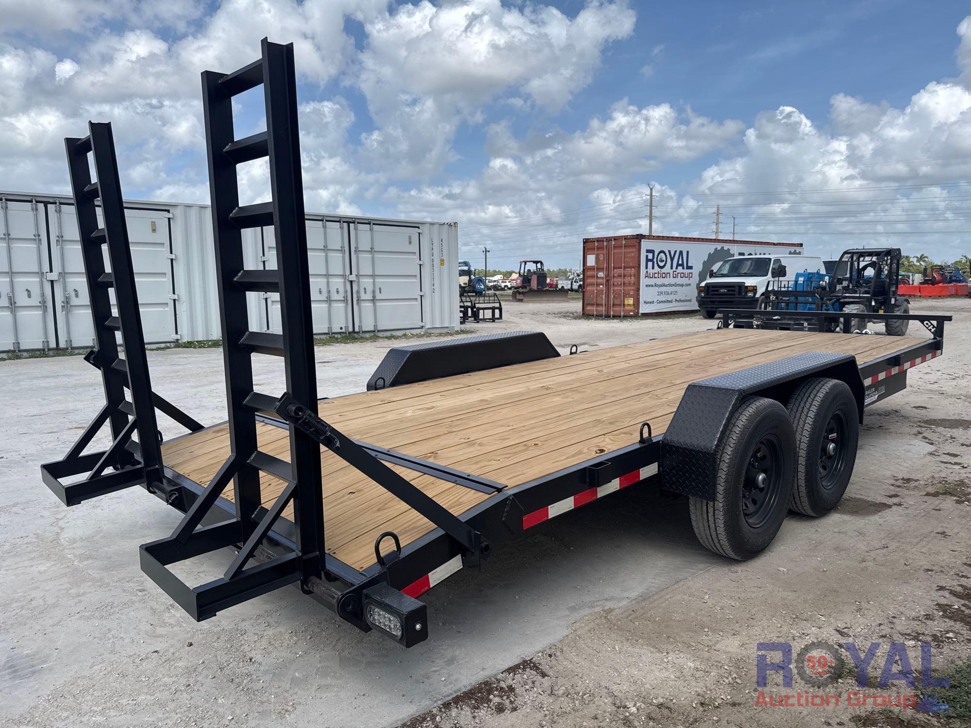 2025 HD Trailer Solutions 20ft 7 Ton T/A Flatbed Trailer