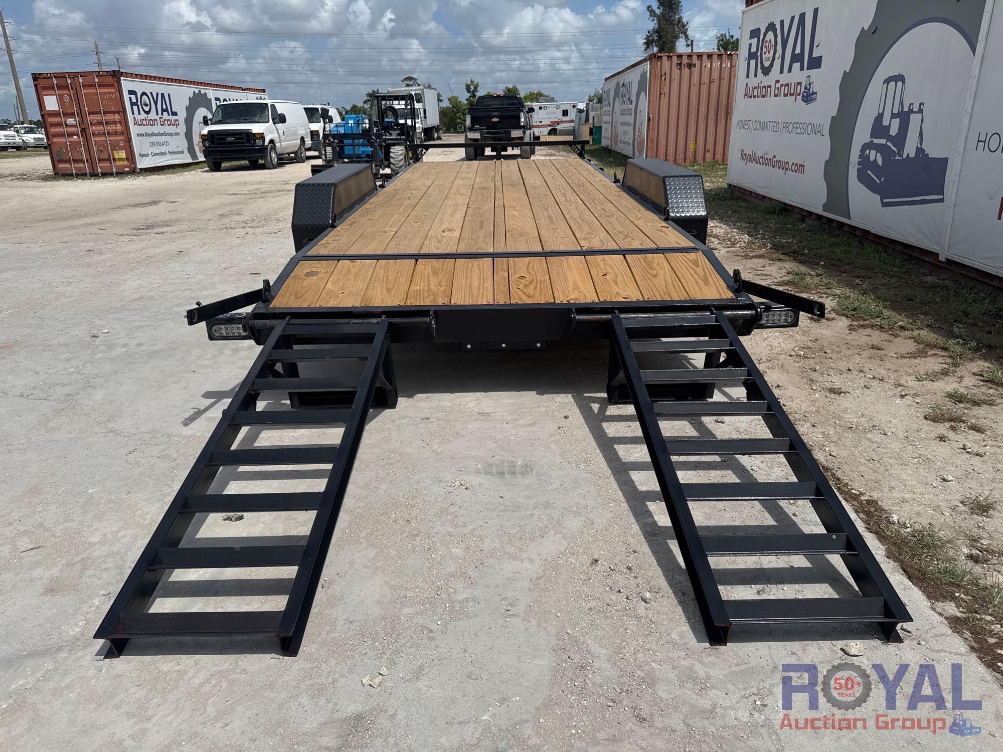 2025 HD Trailer Solutions 20ft 7 Ton T/A Flatbed Trailer
