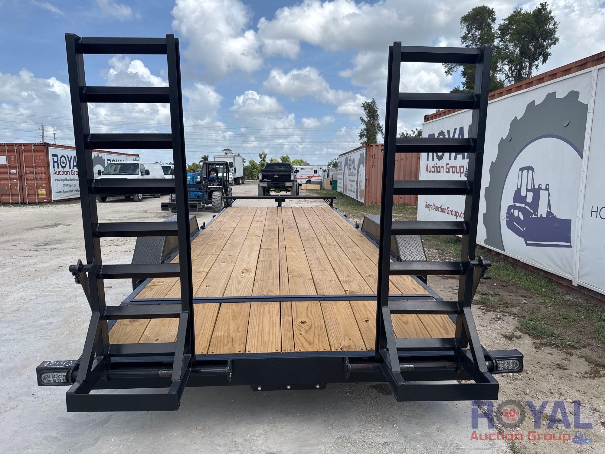 2025 HD Trailer Solutions 20ft 7 Ton T/A Flatbed Trailer