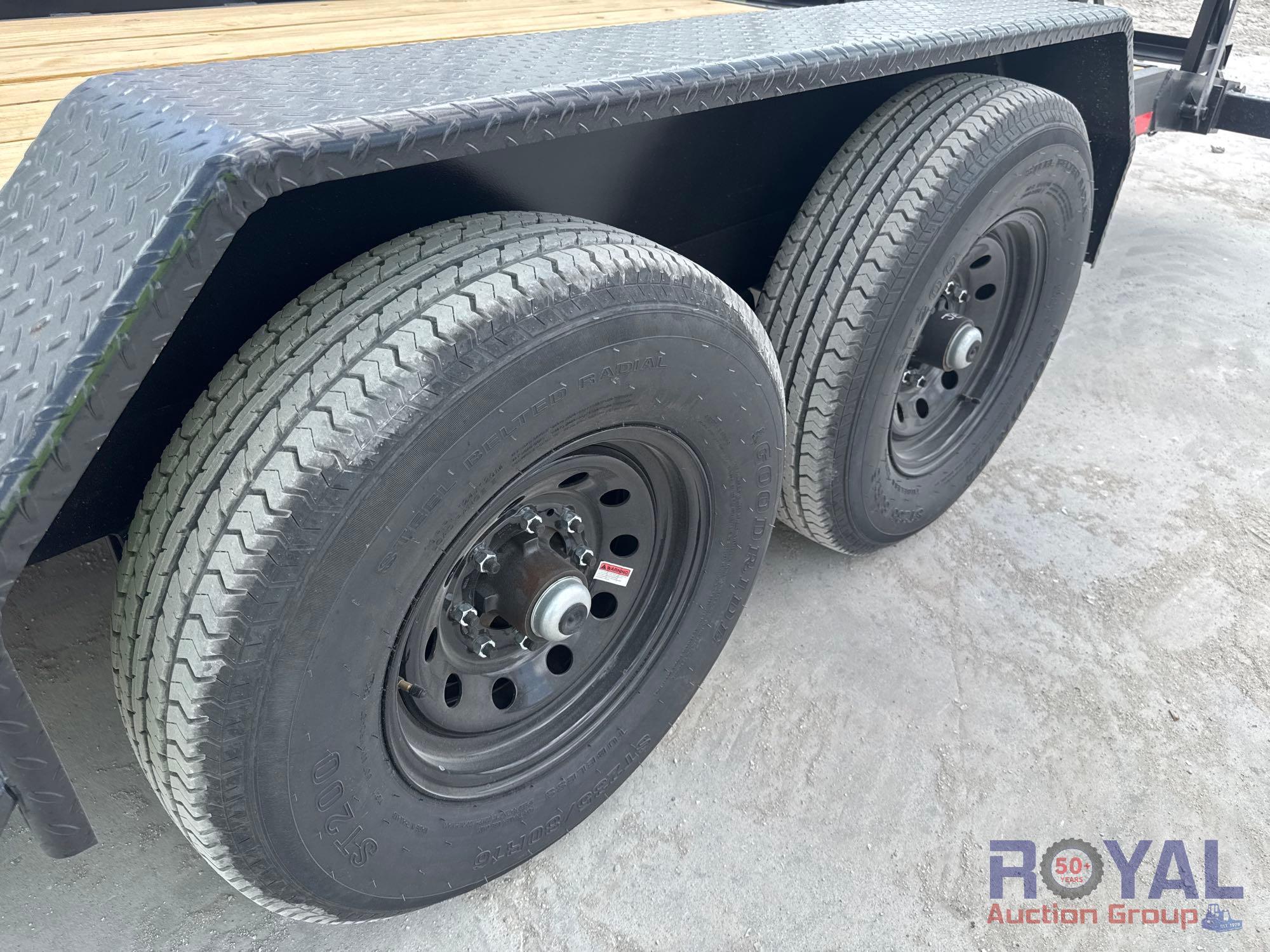 2025 HD Trailer Solutions 20ft 7 Ton T/A Flatbed Trailer