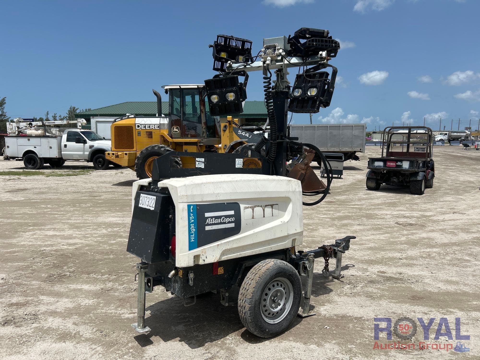 2018 Atlas Copco HiLight V5 Plus Towable Light Tower