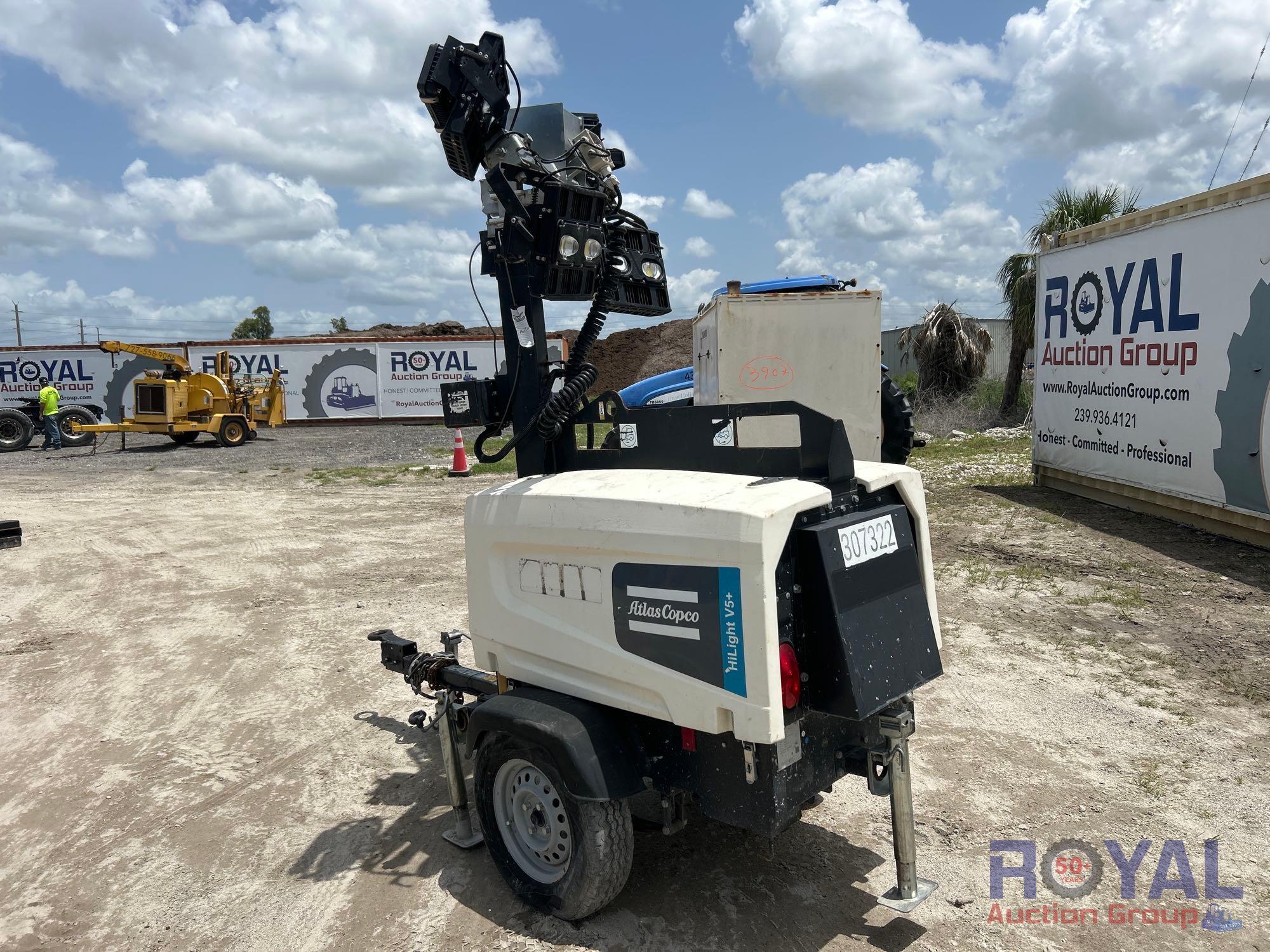 2018 Atlas Copco HiLight V5 Plus Towable Light Tower