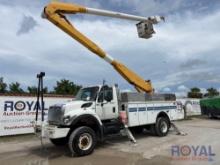 2008 International 7300 4x4 Altec AA755L 55ft Material Handling Bucket Truck
