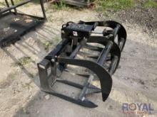 2025 Single Cylinder 40in Grapple Rake Mini Skid Steer Attachment