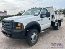 2006 Ford F550 Single Cab Flatbed