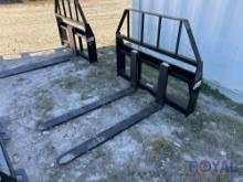 2025 Kivel 48in Forks and Frame Skid Steer Attachment