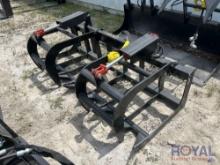 2025 Dual Cylinder 72in Grapple Rake Skid Steer Attachment