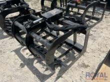 2025 Single Cylinder 40in Grapple Rake Skid Steer Attachment