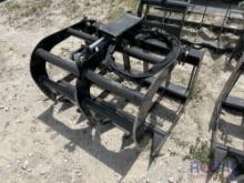 2025 Single Cylinder 40in Grapple Rake Skid Steer Attachment