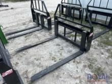 2025 Kivel 48in Forks and Frame Skid Steer Attachment