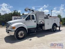 2015 Ford F-750 Stellar 10628 5,500LB Crane Service Truck