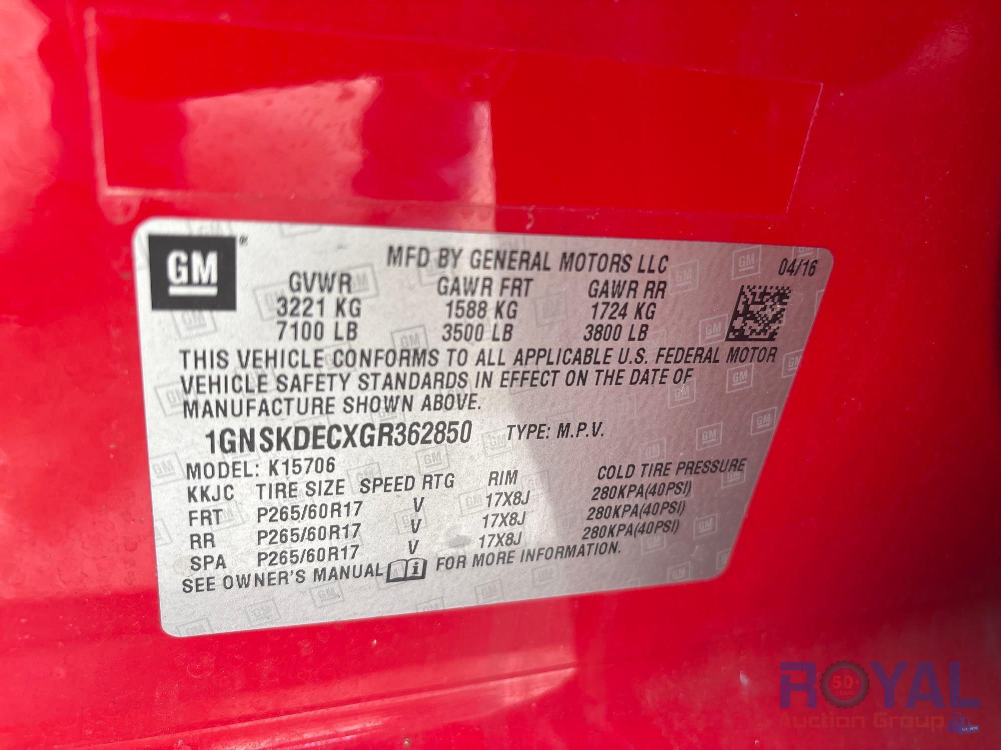 2016 Chevrolet Tahoe 4x4 SUV