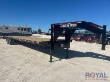 Unused 2025 40ft. Texas Pride FT835524KGN 13 Ton T/A Gooseneck Flatbed Trailer