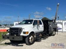 2015 Ford F-750 Crew Cab Liftmoore 2550 Mechanics Crane Truck