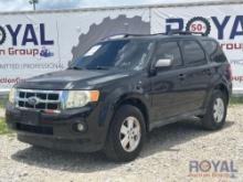 Year: 2011 Make: Ford Model: Escape Vehicle Type: Multipurpose Vehicle (MPV) Mileage: Plate: Body