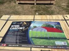 2025 Gold Mountain 12ft X 20ft Single-Truss Steel Carport