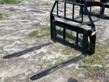 2025 Kivel 48in Forks and Frame Skid Steer Attachment