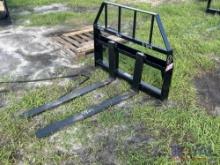 2025 Kivel 48in Forks and Frame Skid Steer Attachment