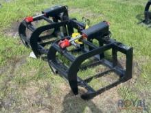 2025 70in Dual Cylinder Grapple Skid Steer Attachment