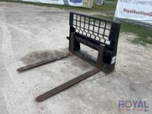 Caterpillar 48in Forks and Frame Skid Steer Attachment