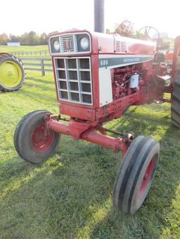 1977 International 686 Wide Front Tractor.