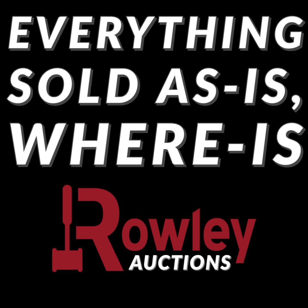 EVERYTHING SOLD AS-IS, WHERE-IS