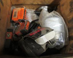Metal Shop Cabinet And Metal Organizer With Assorted Hardware Including Nut