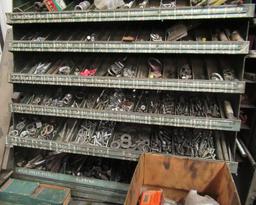 Metal Shop Cabinet And Metal Organizer With Assorted Hardware Including Nut