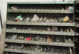 Metal Shop Cabinet And Metal Organizer With Assorted Hardware Including Nut