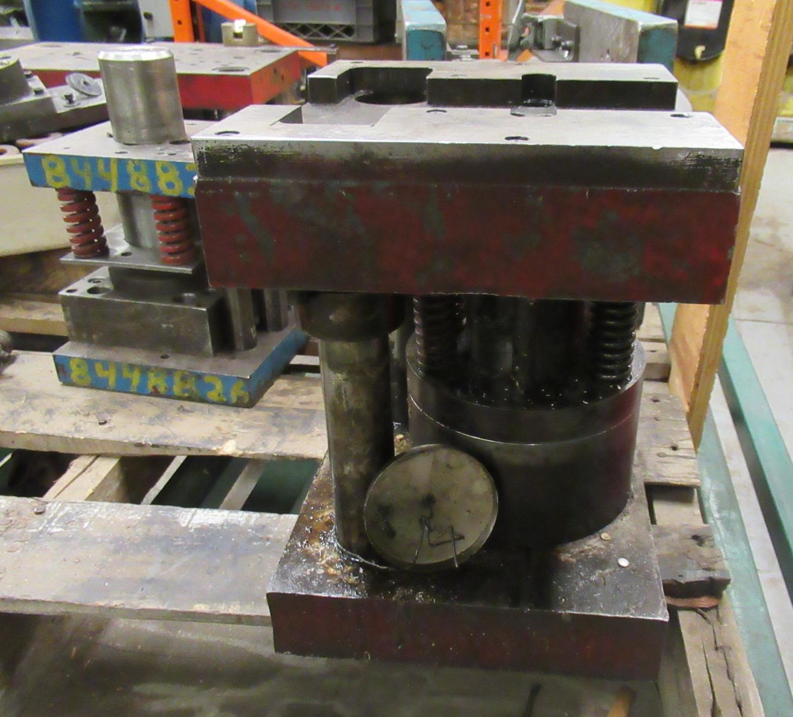 (6) Metal Press Die Set-ups With Assortment Of Springs And Metal Rolling Ca