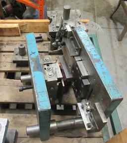 (6) Metal Press Die Set-ups With Assortment Of Springs And Metal Rolling Ca