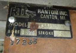 Large Hydraulic Press With 3 Cylinders And Baldor Electric Motor On Pump. P