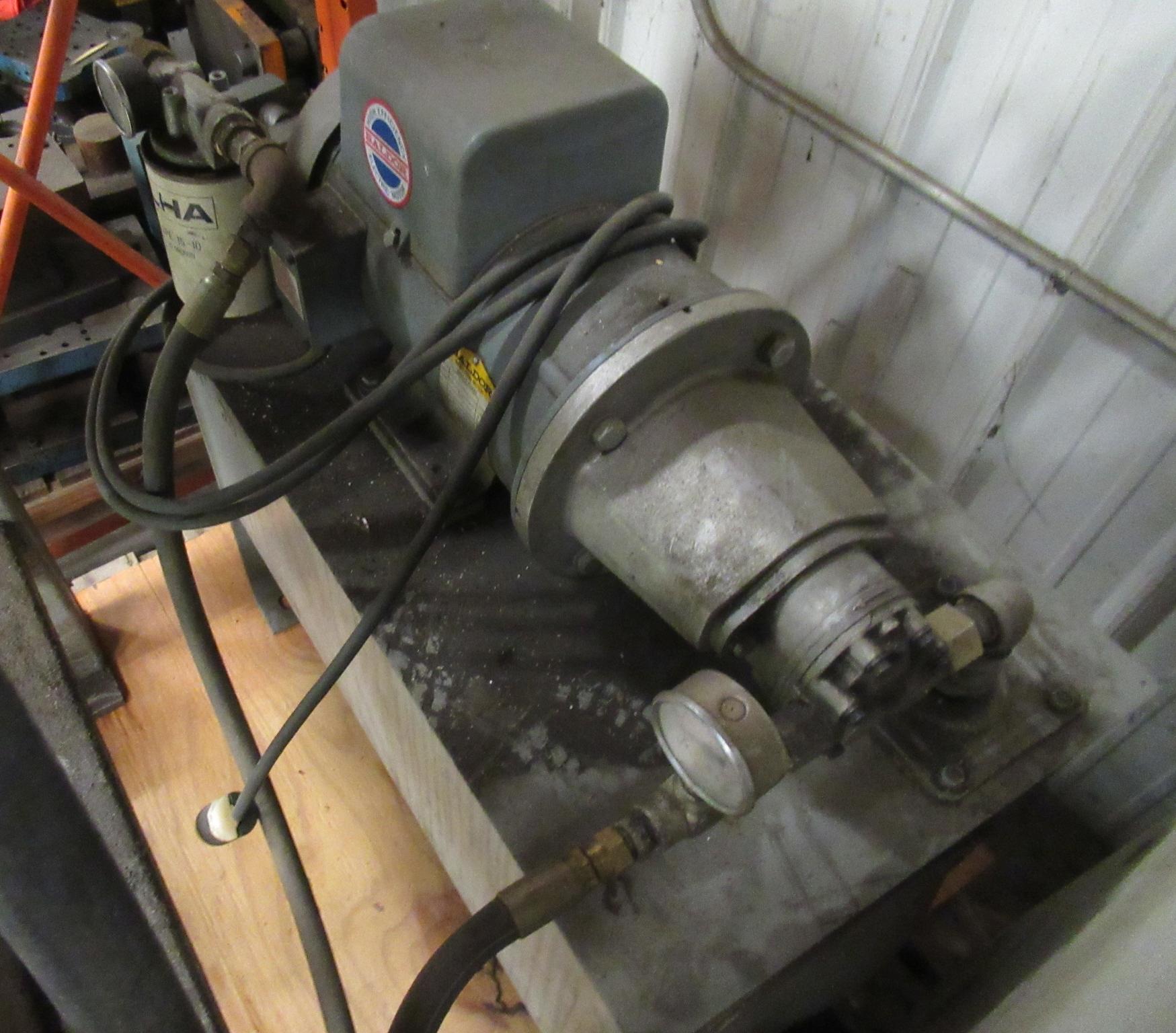 Large Hydraulic Press With 3 Cylinders And Baldor Electric Motor On Pump. P