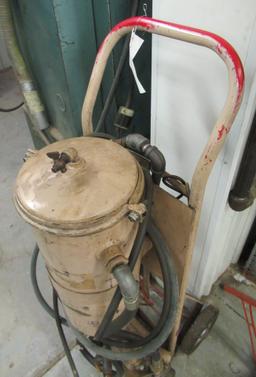 Homemade Sandblaster On Cart.