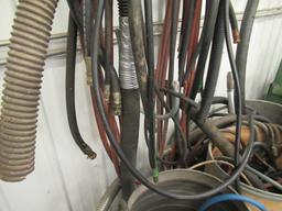 Large Group Of Various Hydraulic And Air Hoses.