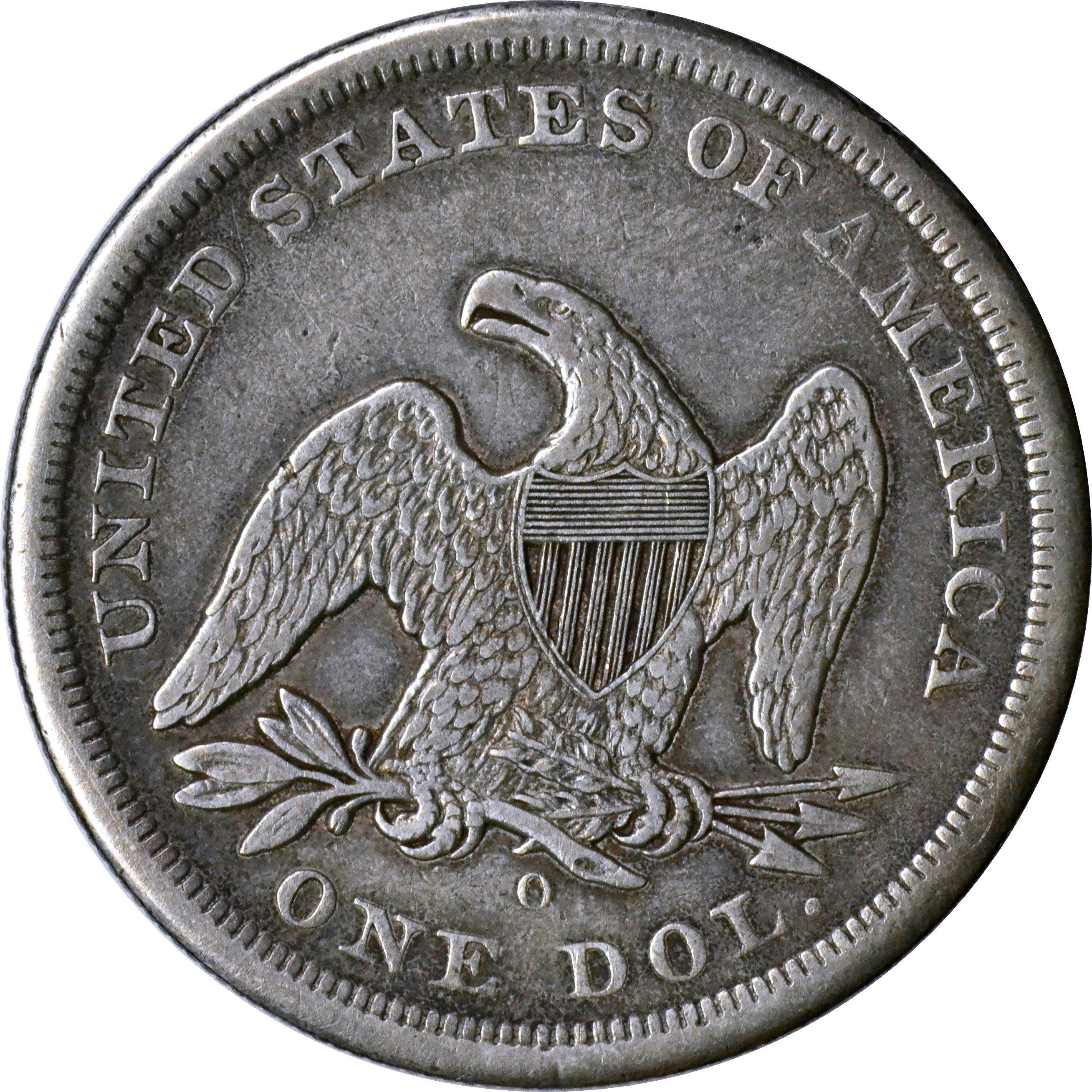 1860-O SEATED DOLLAR