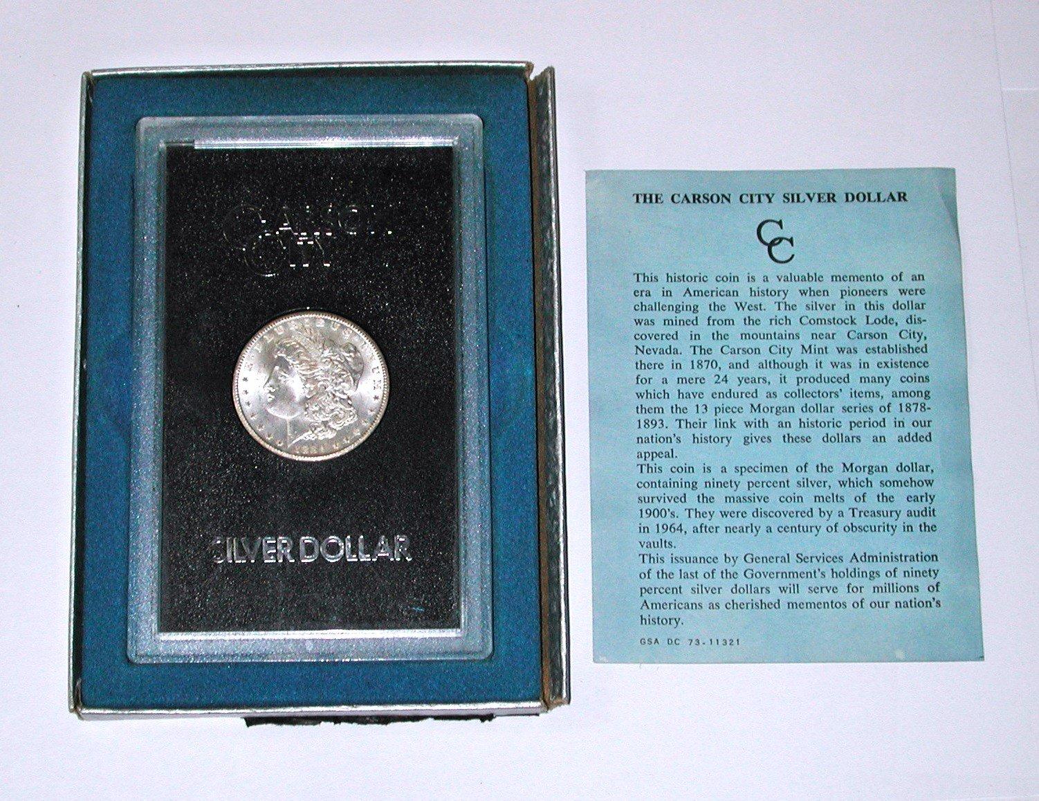 1884-CC MORGAN DOLLAR - GSA PACKAGING