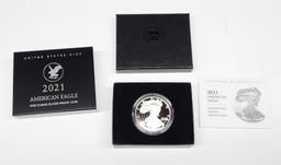 2021-S TYPE 2 PROOF SILVER EAGLE in BOX