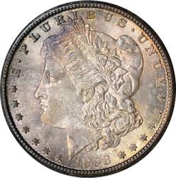 1898-O MORGAN DOLLAR - UNCIRCULATED, TONED