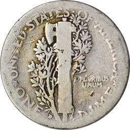 1916-D MERCURY DIME