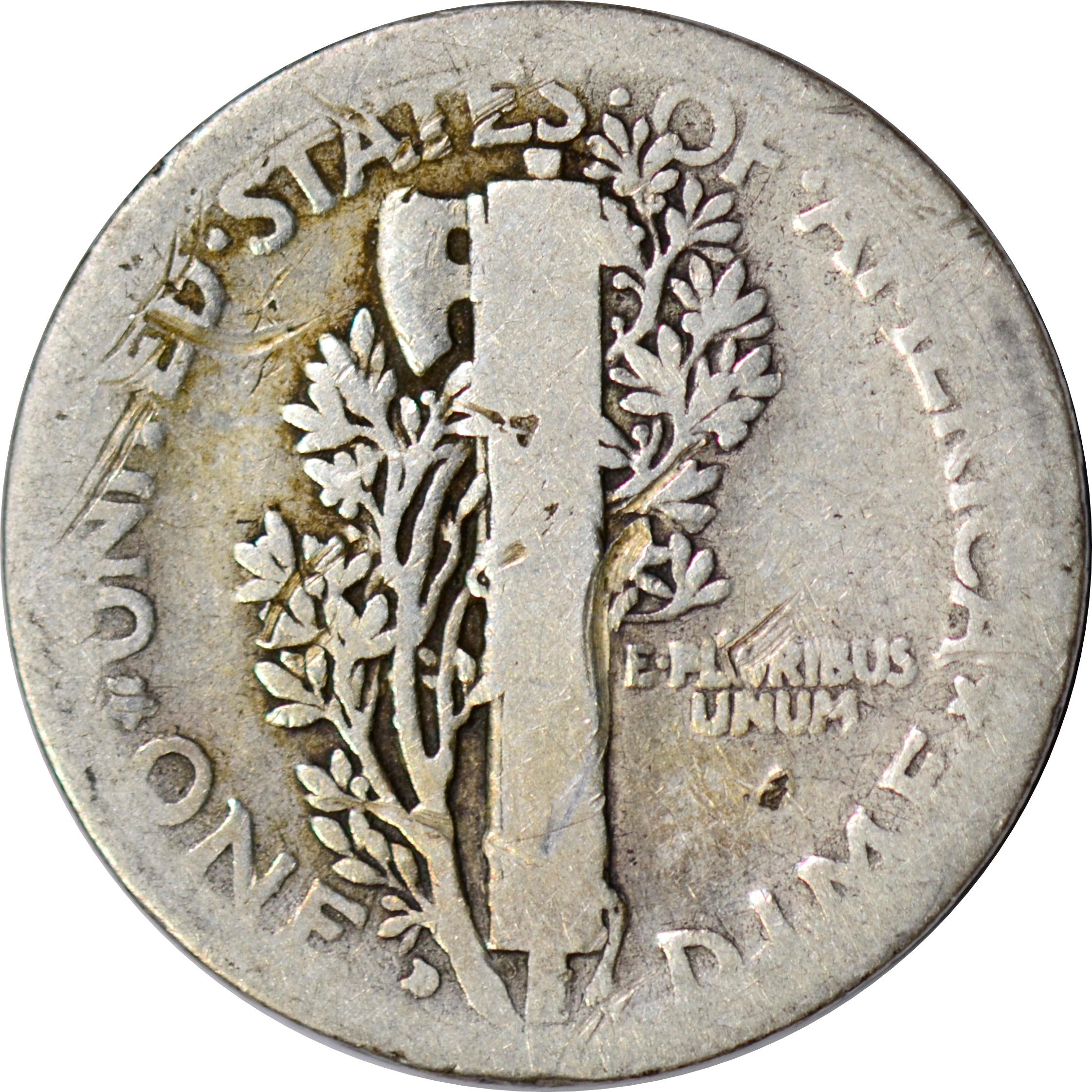 1916-D MERCURY DIME