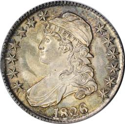 1826 CAPPED BUST HALF DOLLAR